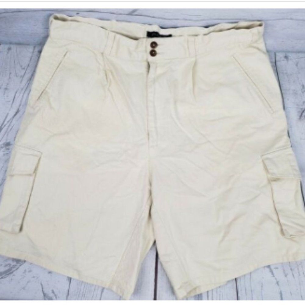 Gant Chino Cargo Shorts Sz 36 Men Pale Yellow